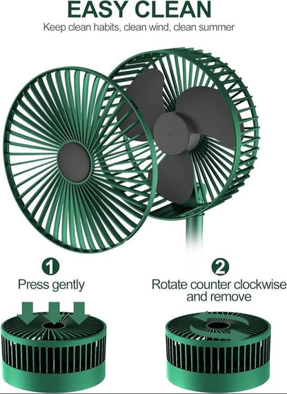 Powerful Rechargeable High Speed Table Desk Fan