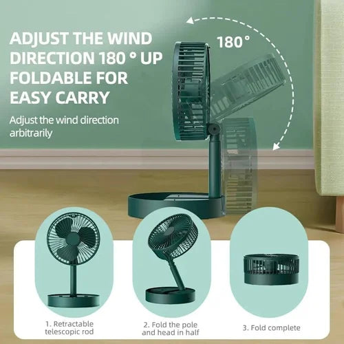 Powerful Rechargeable High Speed Table Desk Fan